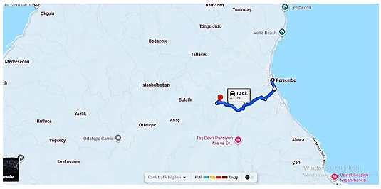 ORDU PERŞEMBE BOLATLI SATILIK KÖŞE PARSEL 435 M2 ARAZİ